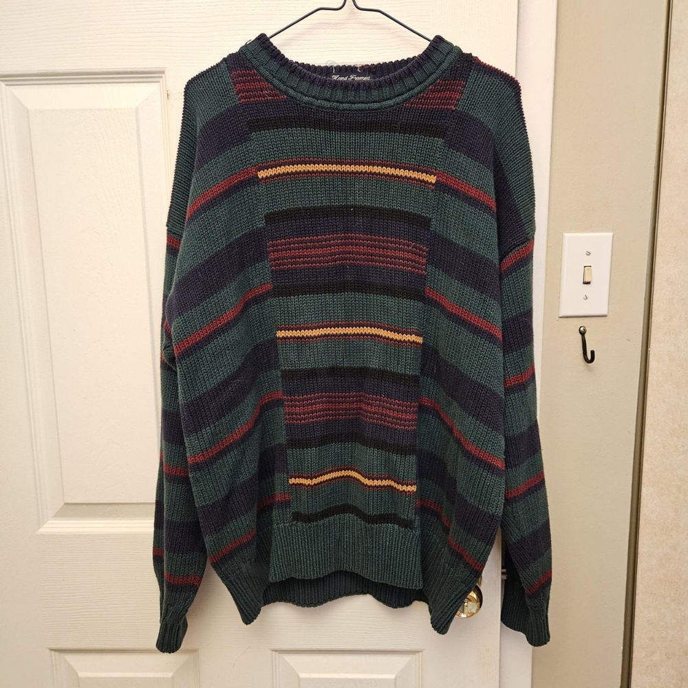 Dark Green Gant Grandpa Sweater Vintage